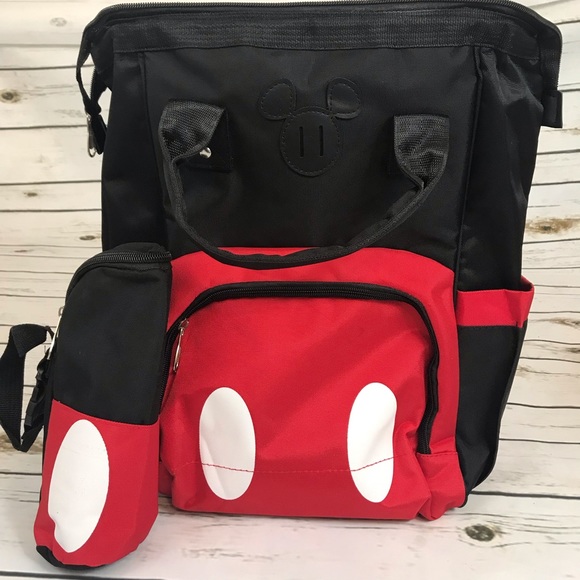Mickey Mouse Large Capacity Backpack Diaper Bag - Picture 10 of 16